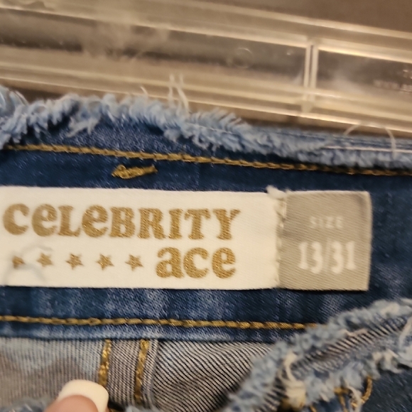 Stylish Distressed Blue Flare Jeans - Picture 2 of 5